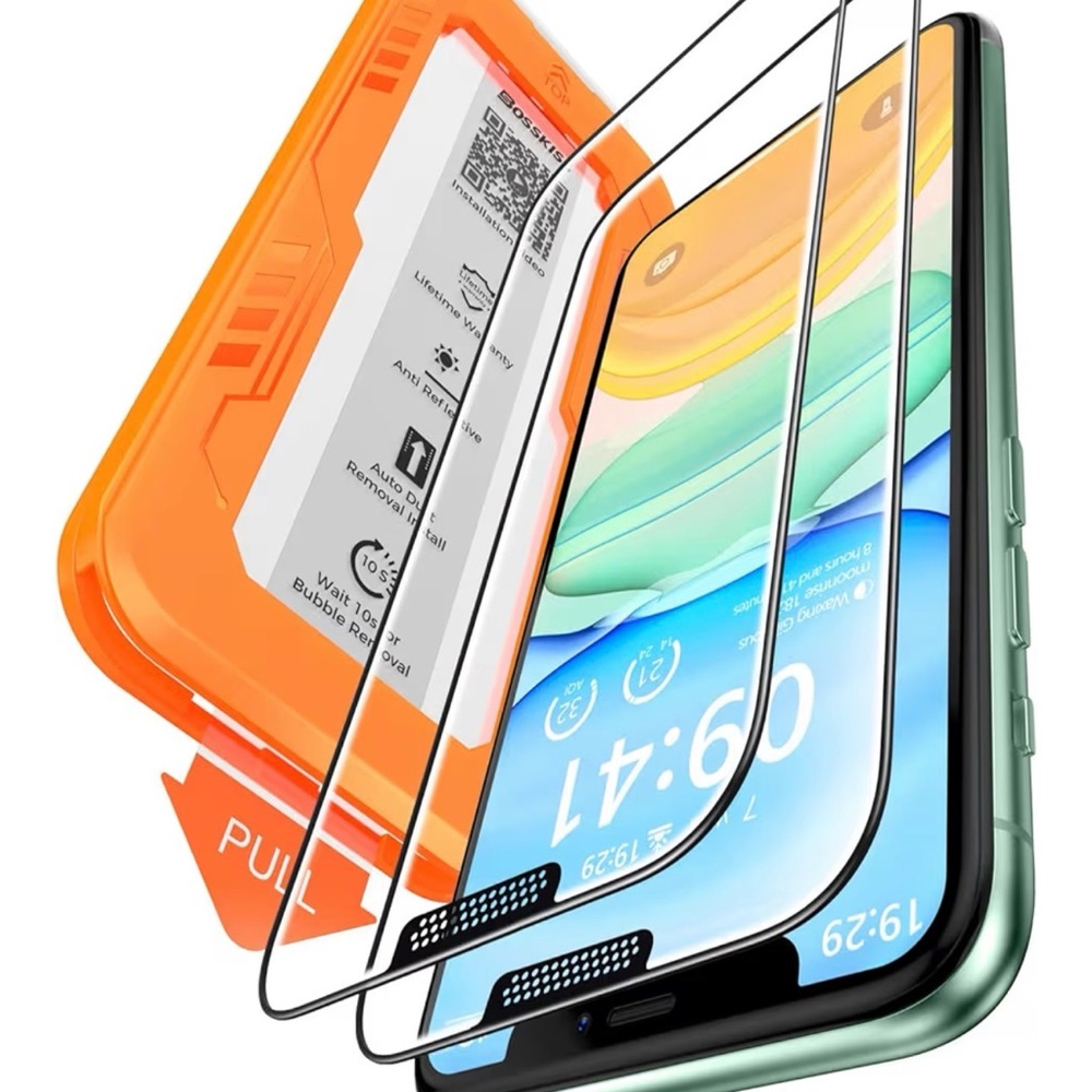 iPhone 16 Pro Max Tempered Glass Screen Protector – 2 Pack (Clear)